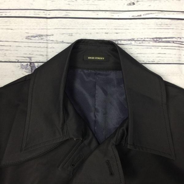 USED/HIGH STREET/Nylon Coated Short P-Coat/Outerwear/Men’s L/Black/Double Jacket/Blouson