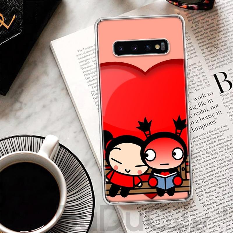 Cute Cartoon Pucca Garu Cover For Samsung Galaxy M12 M21 M30S M31 M32 Phone Case M51 M52 Note 20 Ultra 10 Plus 9 8 J4 J6 + J8 M1