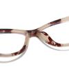 Blaulichtfilter Transparenter Grauer Rahmen Cat-Eye Dioptrienbrille Damen Kurzsichtigkeit Gläser Rezeptbrille 0 -0.5 -0.75 Bis -6