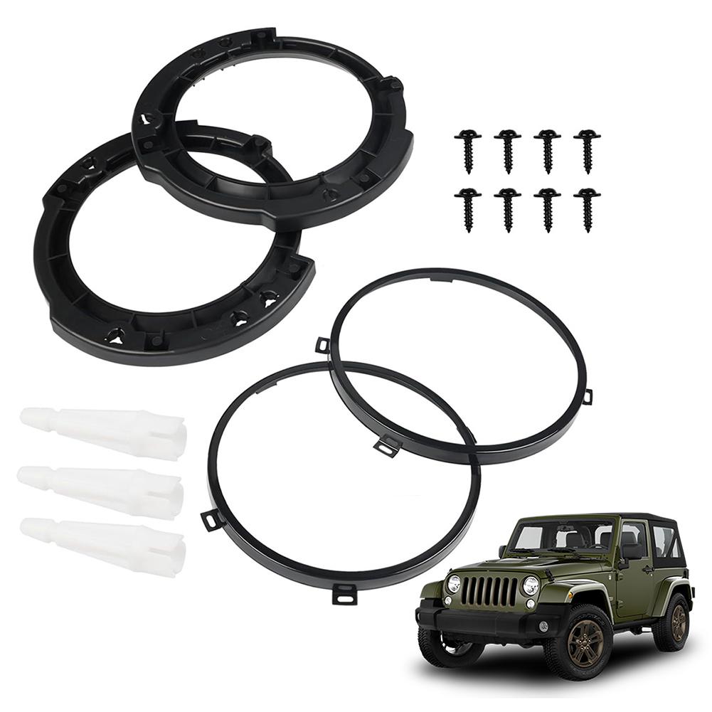 Montážní držáky světlometů ForJeep Wrangler JK 2007-2017 7palcový kulatý kroužek Montážní držáky světlometů Montážní přídržná sada