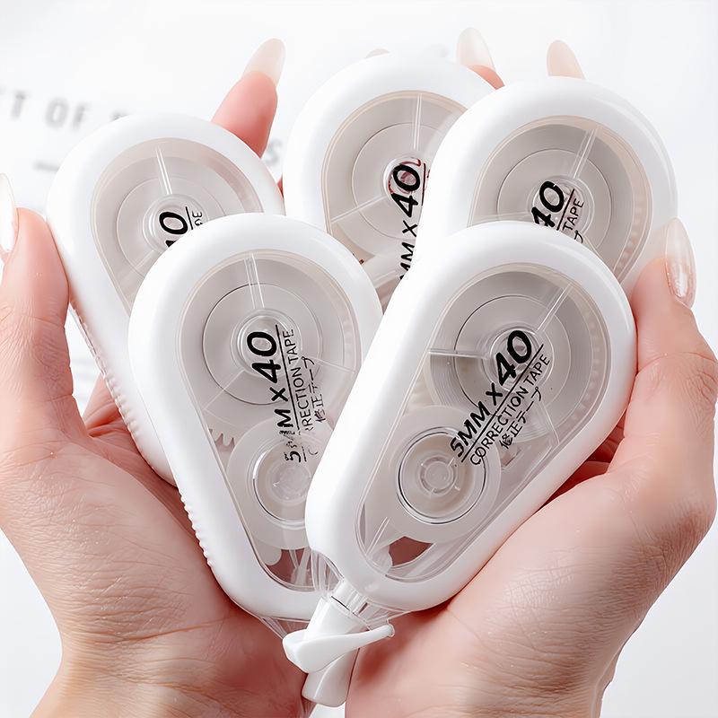 Morandi High-Capacity Silent Correction Tape - Anti-Fall, Student-Exclusive, Smooth, and Practical White-Out