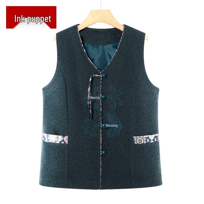 

Муу Жилет в китайском стиле для пожилых женщин 3XL