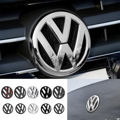 W152For Golf 6 MK6 2010-2013 Car Styling Front Hood Grille Badge Cover Rear Trunk Emblem Sticker Decor Auto Accessories