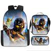 Cartoon-Rucksack-Set 3 Teile Leichte Schultasche für Mittelschüler Umhängetasche