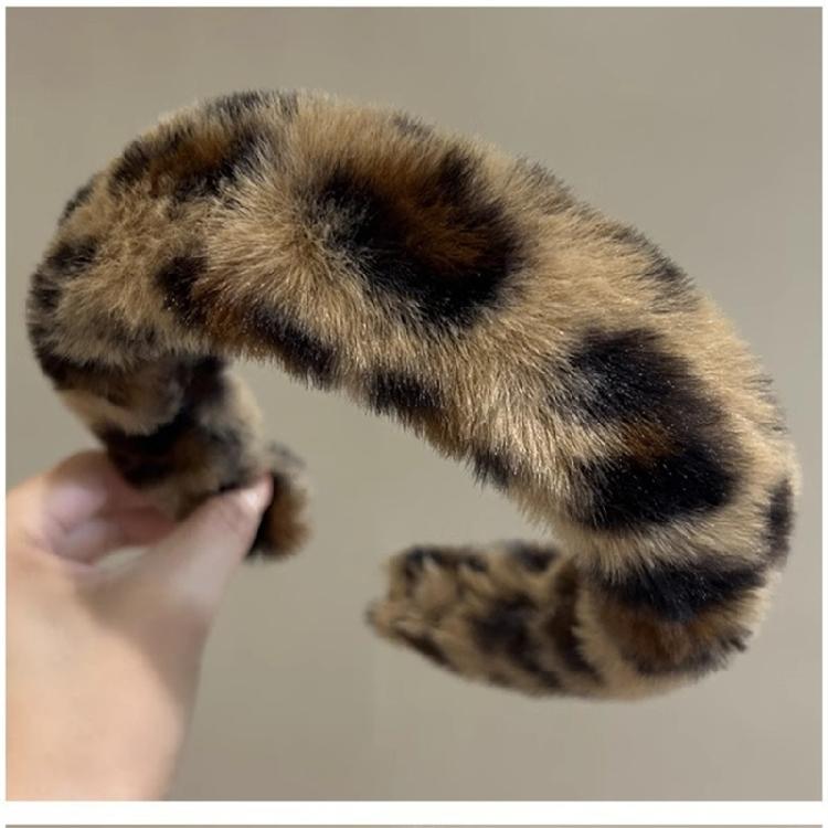 Modna opaska do włosów w panterkę Damska i dziecięca ozdoba głowy Zabawna opaska do włosów dla pań i nastolatek