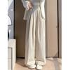 Spring Summer Women Loose Wide Leg Pants Casual Elastic Waist Stright Long Wide Leg Pants Female Casual Female Pants Trousers
