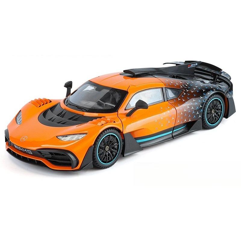 

Симуляція 1/18 Mercedes Benz AMG ONE Суперкар Модель Лита Іграшковий Транспортний Засіб Колекційні Подарунки на День Народження Чоловік Хлопчик Мініатюрний Автомобіль помаранчевий