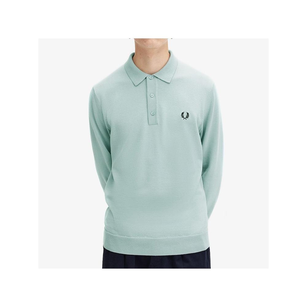 Fred Perry [genuine] Fred Perry [sharp] Long Sleeve Classic Knit Shirt  959  Afpm2434535 959 qzgAfpm2434535 959