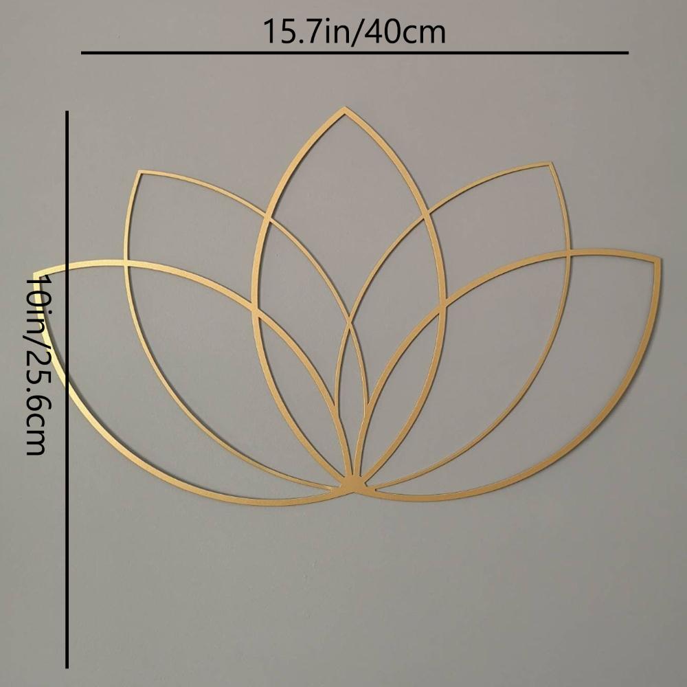 

1 шт. Настенный декор в виде лотоса, металлическое настенное искусство, подарок учителю йоги, декор в виде цветка лотоса, современный декор для гостиной, декор над кроватью светло-серый