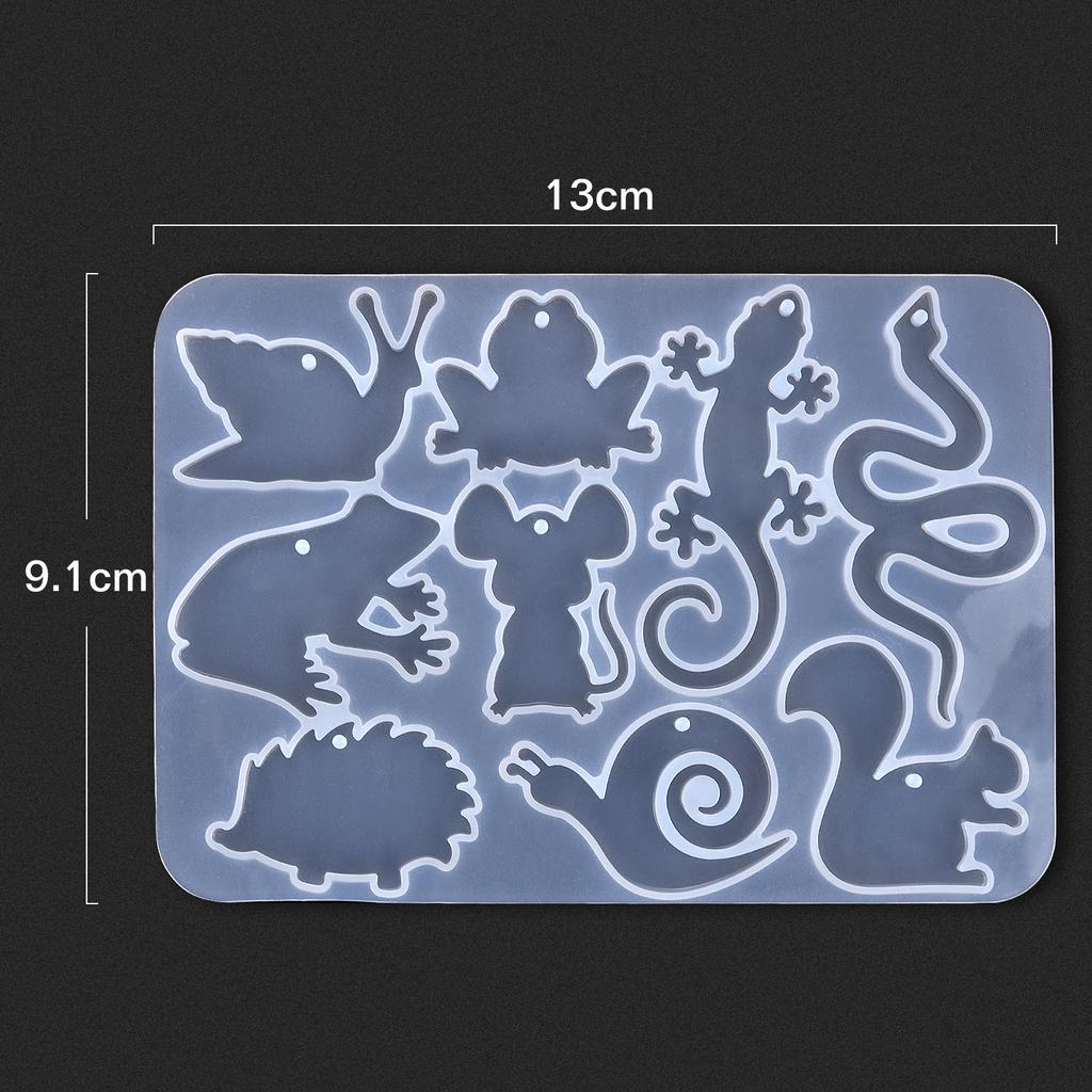 Cute Cat Butterfly Animal Earring Keychain  Epoxy Resin Silicone Mold DIY Spider Snake Pendant Jewelry Making Decoration Crafts