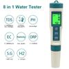 10 in 1 pH Meter Water Tester High Precision Test TDS/PH/EC/H2/ORP/Fertility/Salinity/S.G/Resistivity/Temperature For Aquarium