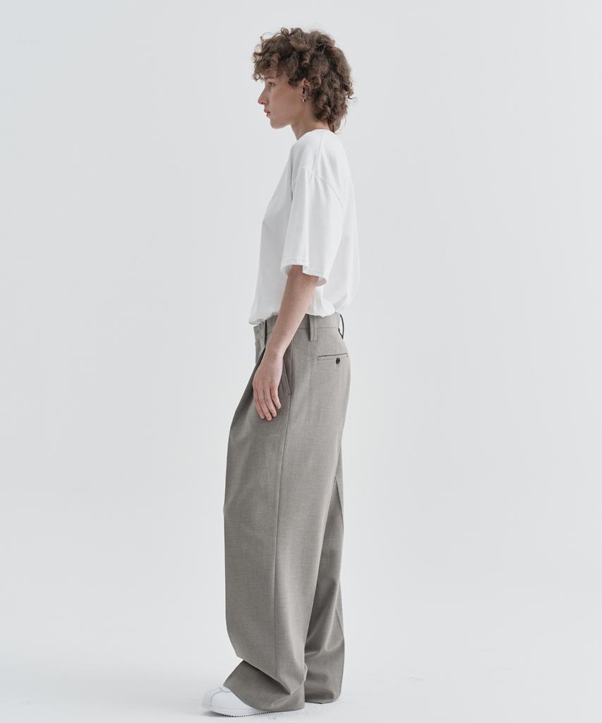 EZIO WOMEN W Classic Straight Slacks_Beige