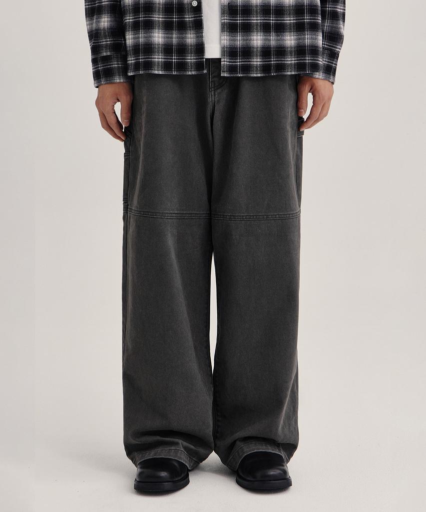 KIIMUIR Garment-Washed Carpenter Pants_Charcoal