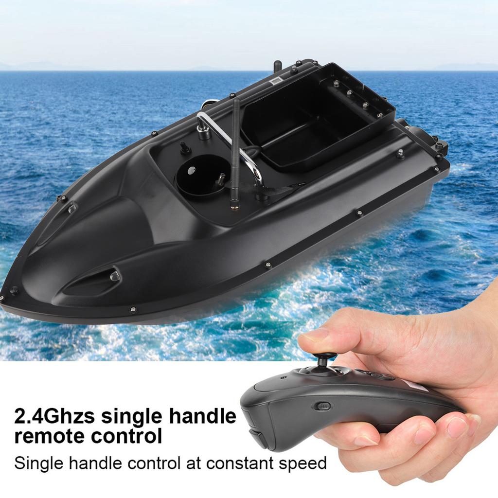 300M Single Silo Bait Boat Wireless Remote Control Fishing Lure RC Ship D13 Navigation Fish Finder 1.5 KG Load