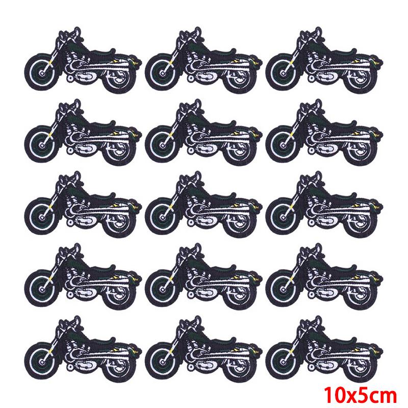 10 Pcs/lot Wholesale Embroidery Patch Iron On Patches For Clothing Patches On Clothes Jackets Decor Applique Sew Supplies