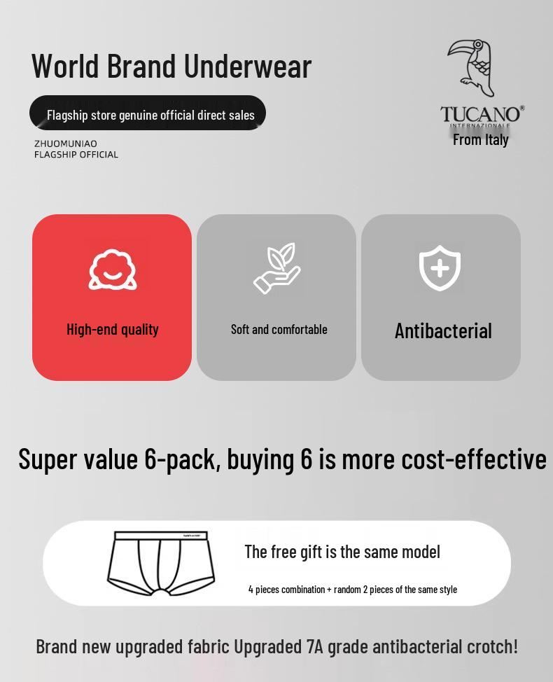 Luksusowe bawełniane bokserki męskie Woodpecker - Kolekcja Jesień 2025, Oddychające i wygodne