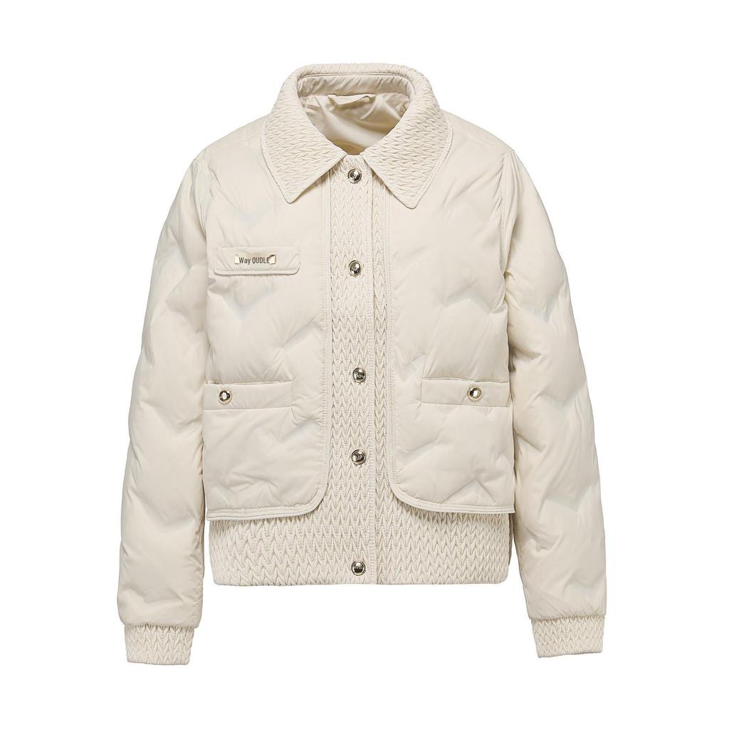 Women's 2025 Lightweight Short Down Jacket - Winter Fashion Polo Collar, Single-Breasted Design.