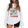 Women's Fashion Long-Sleeve Pullover Sweatshirt With Fun Christmas  Print