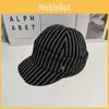 Beret Casual Striped Hat Women Lightweight Sun Protection Cap For Outdoor Use