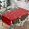 Plastic Christmas Tablecloth Santa Claus Elk Party Tablecloths Table Cover  Christmas Decoration