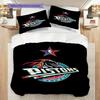 Detroit Pistons Basketball Theme Bedding(1 * duvet cover + 2 * pillowcase, without core) Christmas birthday gift Duvet cover and pillowcase