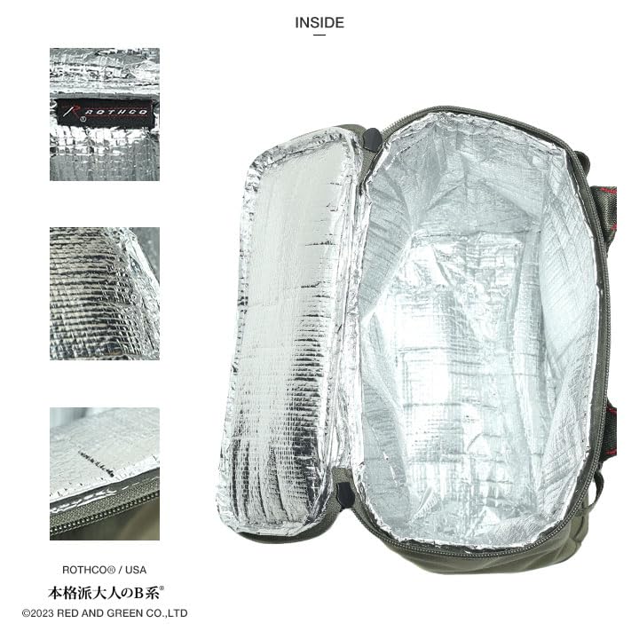 Adult ROTHCO Mini Tote Insulated Cooler Size 45058 [Authentic, B-Style] Bag, Bag, Small, Canvas, Nylon, Men's, F, Green,