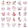 50 Pink Pokémon Anime Stickers for Notebooks, Luggage, and Skateboards