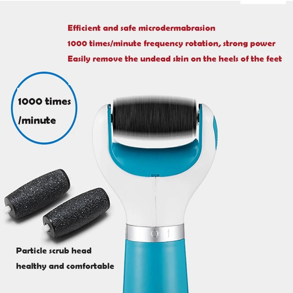 Auto Wireless Electric Foot Grinder Removal Dead Skin Calluses Cracks Hard Skin Pedicure Care Tool Waterproof Foot Cleaner