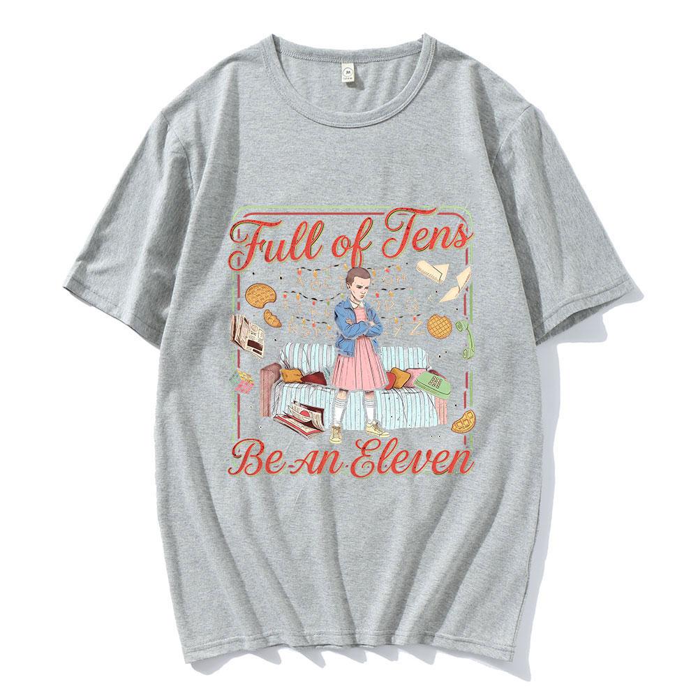 Elf Eddie Munson Demogorgon Grafik T-Shirt Herren Damen Baumwolle Lässige T-Shirts Mode Locker Sommer Kurzarm Streetwear