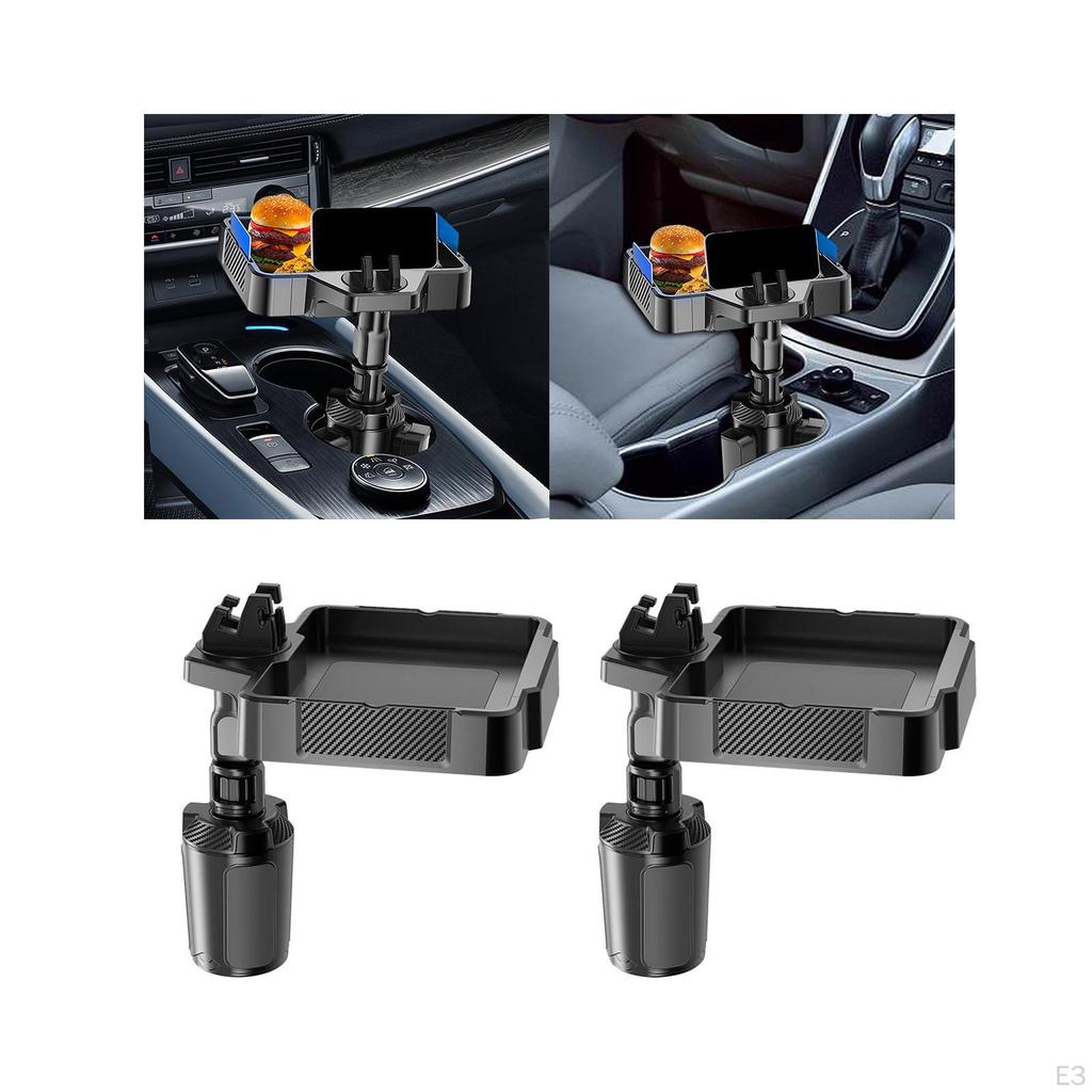 Car Cup Holder Tray Rotating Table, Durable Food for Eating