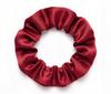 Silk Scrunchie Mulberry 6A Red S Premium