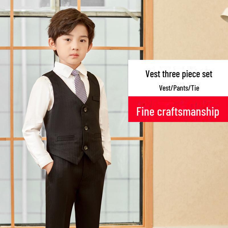 Boys' Autumn and Winter Formal Suit for Weddings and Events – Children's Dress Coat Set