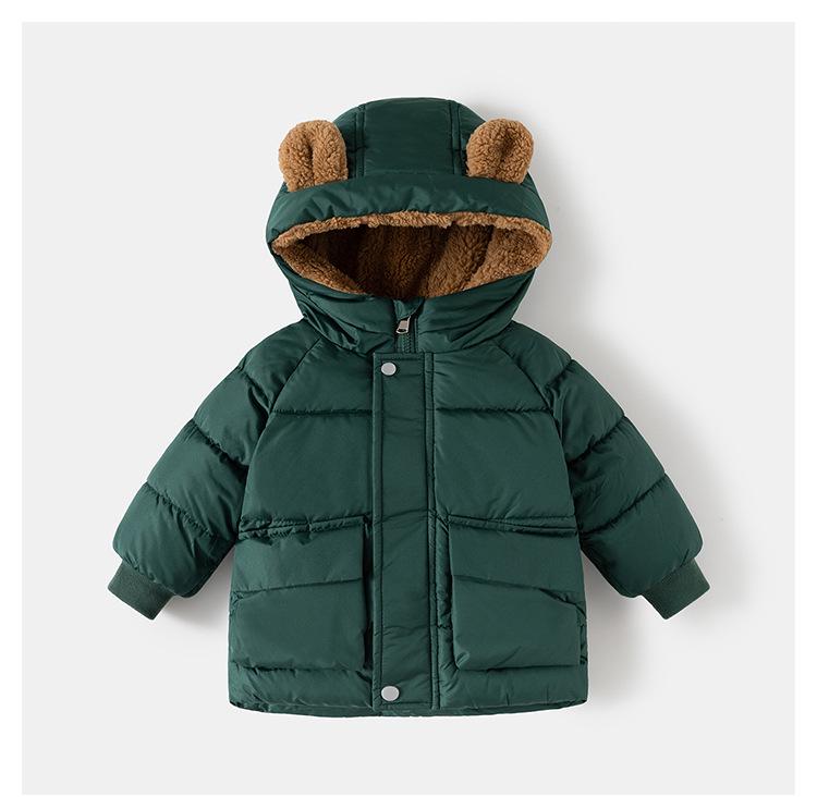 Stilvolle Koreanische Baumwolljacke für Kinder - Unisex Verdickte Herbst/Winterjacke 2025