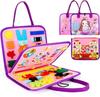 Felt Learning Early Education Board Felt Children Diy Busy Board Montessori Children'S Puzzle Teaching Dress And Tie Shoelaces