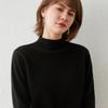 2026 Autumn/Winter Women's Knit Sweater, Half-High Collar Crochet Base Layer, Long Sleeve