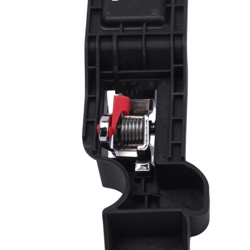 Front Inside Door Handle Assembly with Plastic Construction, Integrated Pull Lever, and Multiple Mounting Openings