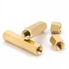 2-5Pcs Brass Hexagon Double Pass Hex Male Female Standoff Pillar Stud Mount Spacer M5 M6 PCB Motherboard Hollow Bolt Screw