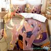 3D Anime Honkai Impact 3rd Pościel Z nadrukiem Dekoracyjny Zestaw 2/3 szt. Poszewka na kołdrę Pościel Pokrowiec na kołdrę Domowy Dla dorosłych Dziecka Nastolatka