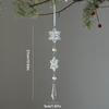 Christmas Tree Decoration Snowflake Water Drop Ornaments Pendant Transparent Acrylic Snowflake Ornament Pendant for Christmas