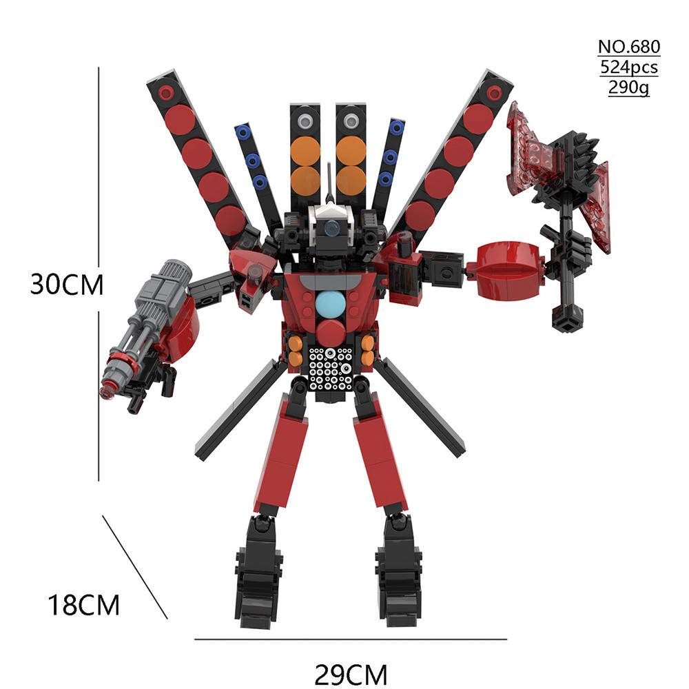 Titans TV Man Skládací stavebnice Toaletní Man Dětské MOC Stavebnice Puzzle Skládání Město Cihelné Hračky Vánoční Dárek