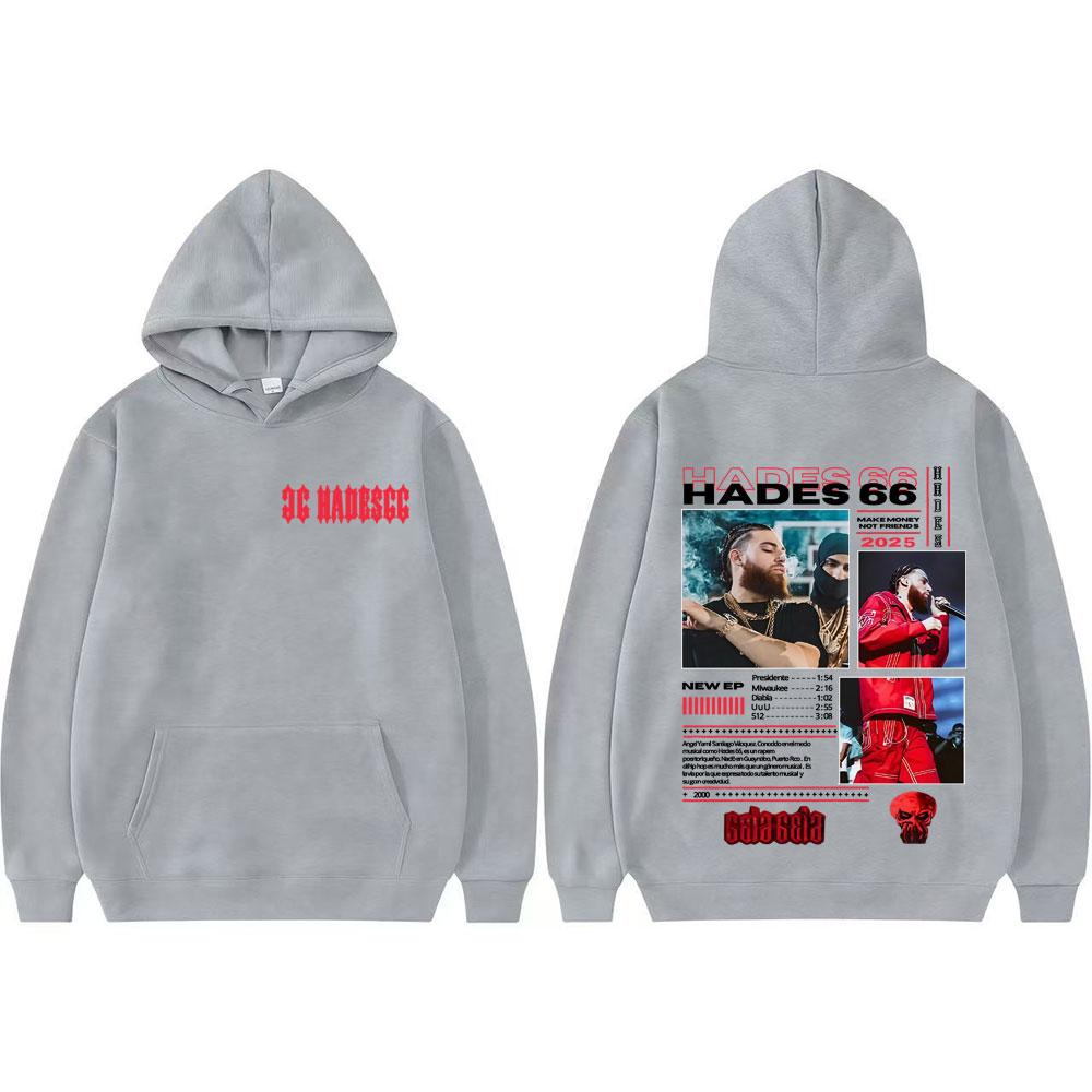 

Rapper Hades 66 Make Money Not Friends Album 2025 Tour Hoodie Men Women Trend Comfort Sweatshirt Tops Long Sleeve Fleece Hoodies 3XL