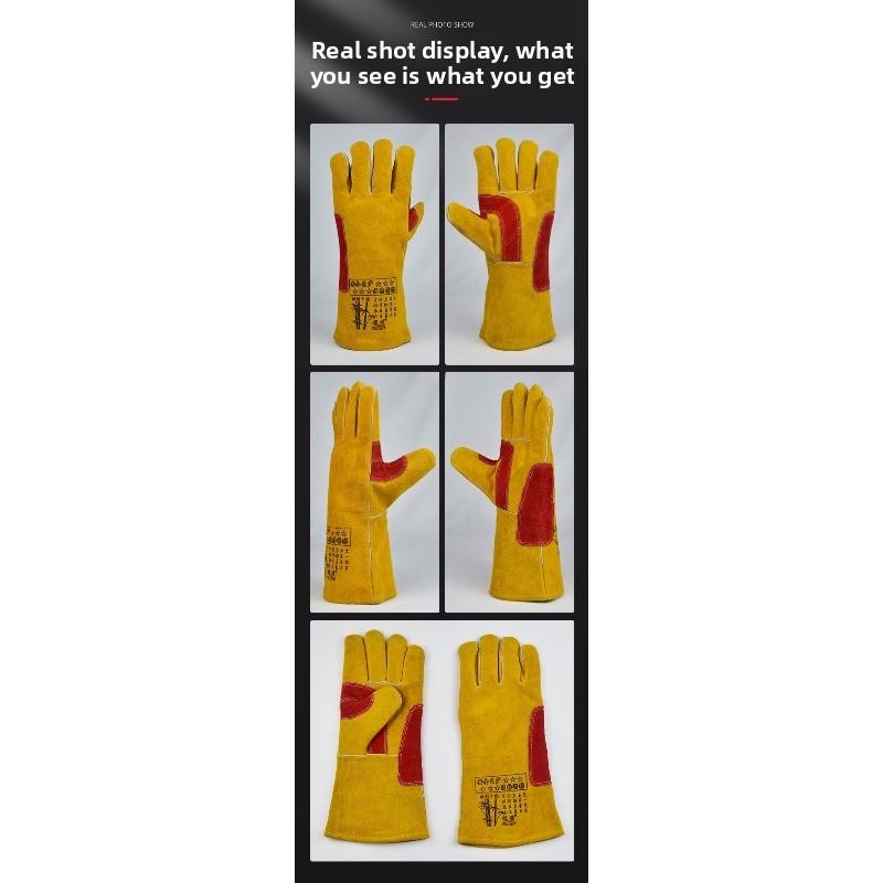Cowhide welding gloves 789 non-slipabrasion resistant heat-resistant high temperature handling machinery maintenance labor protection gloves
