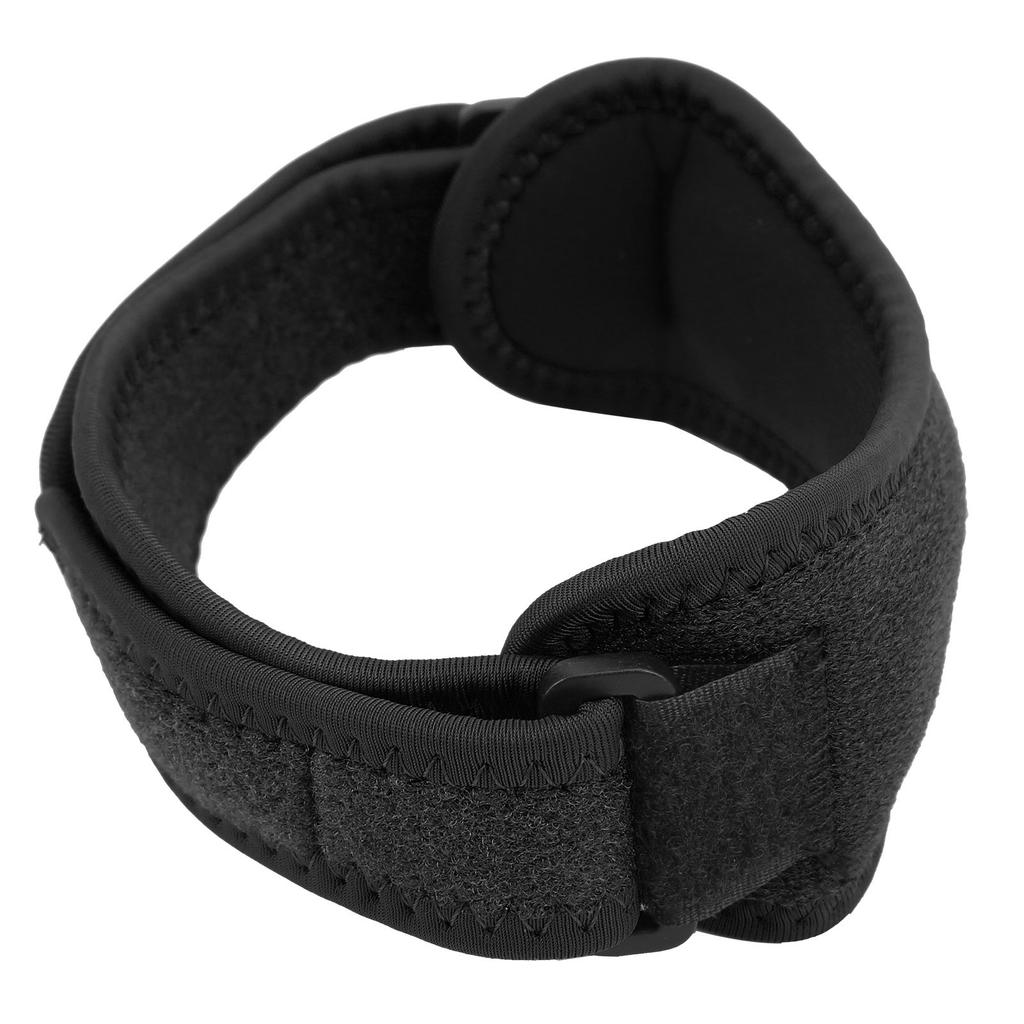 Ochraniacz kolana Regulowany pasek na kolano ze ścięgnem rzepki do biegania na świeżym powietrzu Czarny