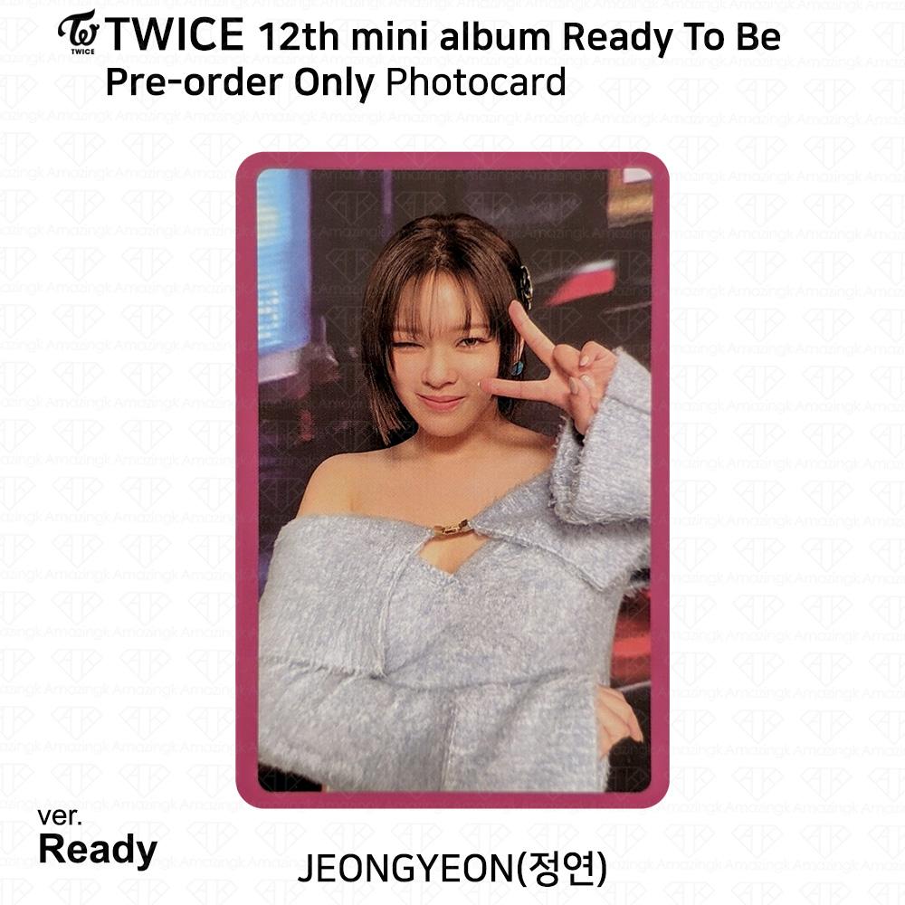 

TWICE 12-й мини-альбом «Готов к работе» Фотокарточка Открытка-открытка Чонён POB Photocard - Ready ver