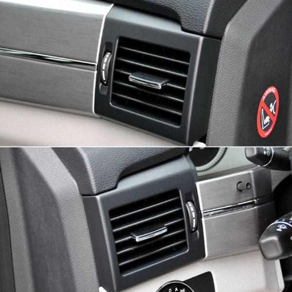 Black ABS Car Dashboard Air Vent Grille Cover Set for Mei