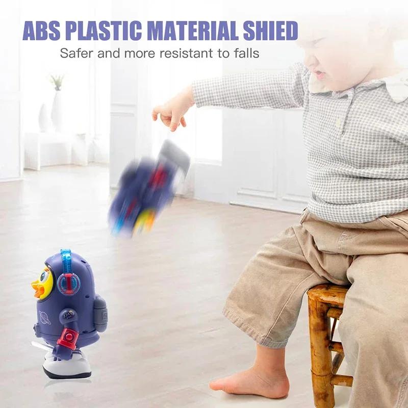 Puzzle Early Education Electric Dancing Space Duck Toy Music Light Cute Duck Baby Space Elements Children's Gift