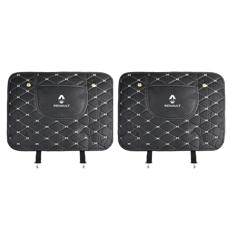 New Leather Car Anti-Kick Mats Auto Seat Back Protector Cover For Mercedes-Benz AMG CLS GLC GLK W211 W221 W220 W163 W164 W203 W204 A B C E S SLK Class