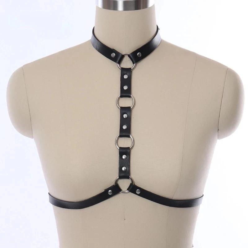 Sexy Garters Bodysuits PU Leather Bondage Lingerie Body Harness Belt Women Body Cage Garters Underwear  Suspenders Straps
