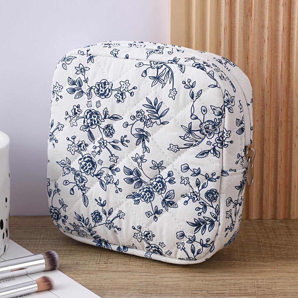 Cotton Feminine Hygiene Pad Storage Bag Large Capacity Breathable Womens Travel Organizer For Daily Use