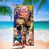 New Anime Character Printed Microfiber Beach Towel Quick Dry Water Absorbent Bath Towel
